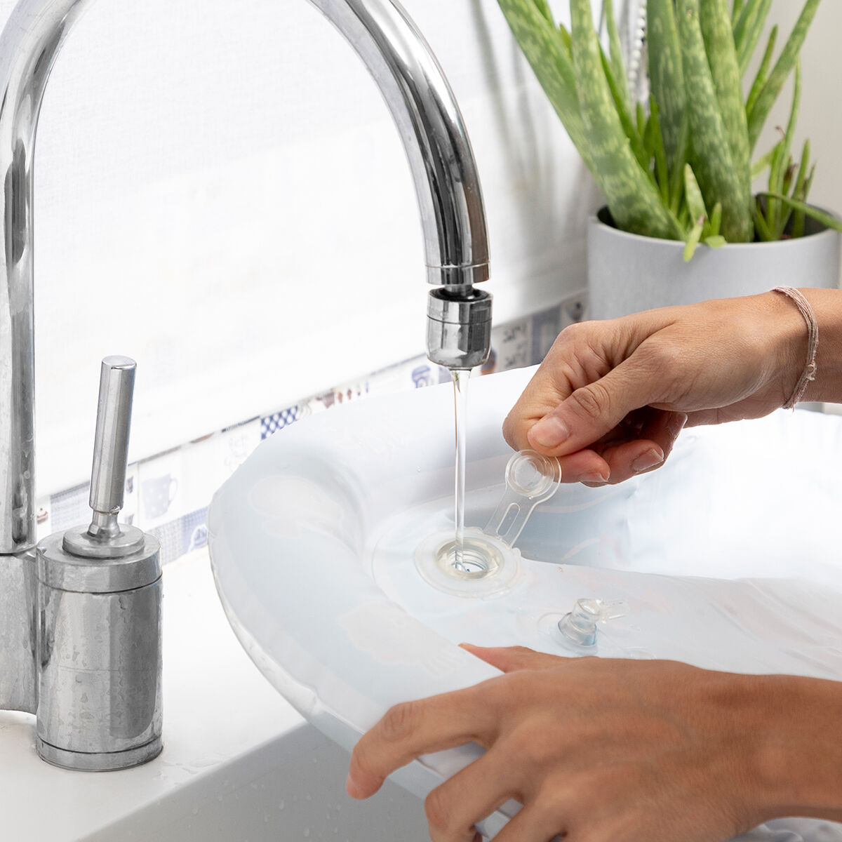 Tapete insuflável aquático para bebé Wabbly