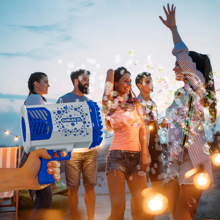 Pistola de bolhas gigante com LED Gubles XL