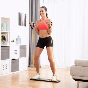 Prancha de flexão com bandas de resistência e guia de exercícios Pulsher InnovaGoods
