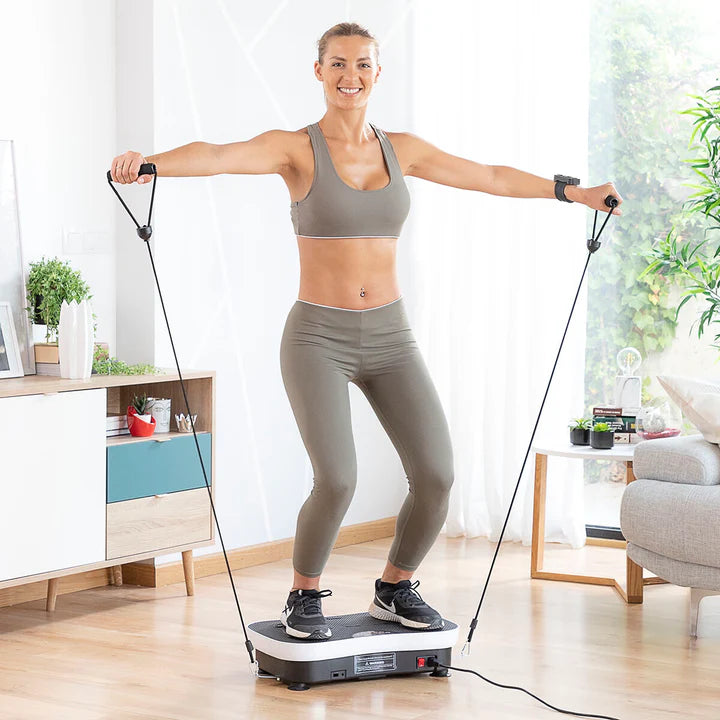 Plataforma de treino vibratória com acessórios e guia de exercícios Vybeform InnovaGoods
