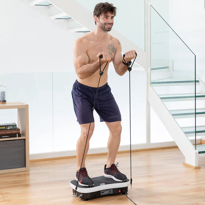 Plataforma de treino vibratória com acessórios e guia de exercícios Vybeform InnovaGoods