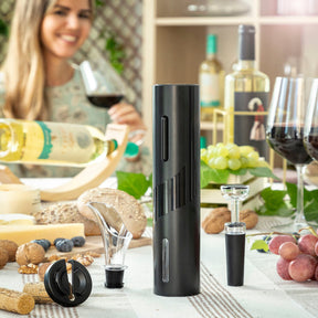 Saca-rolhas elétrico com acessórios para vinho InnovaGoods Corking
