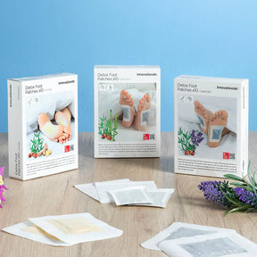 Autocolantes Detox para os Pés Lavanda 10 Unidades