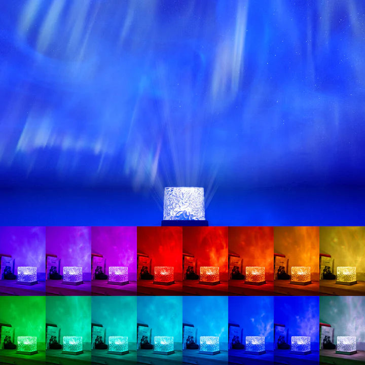 Projetor LED recarregável Aurora Boreal Boralamp